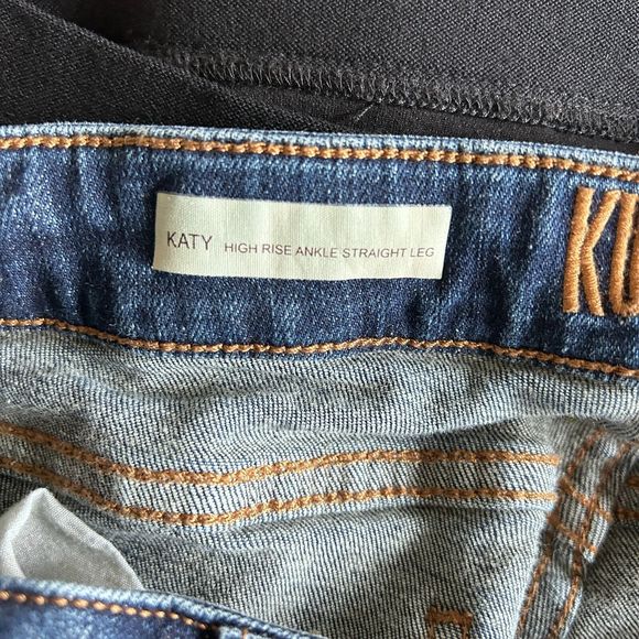 Kut from the Kloth Katy High Rise Ankle Straight Leg Jeans Sz 12 - Picture 4 of 6